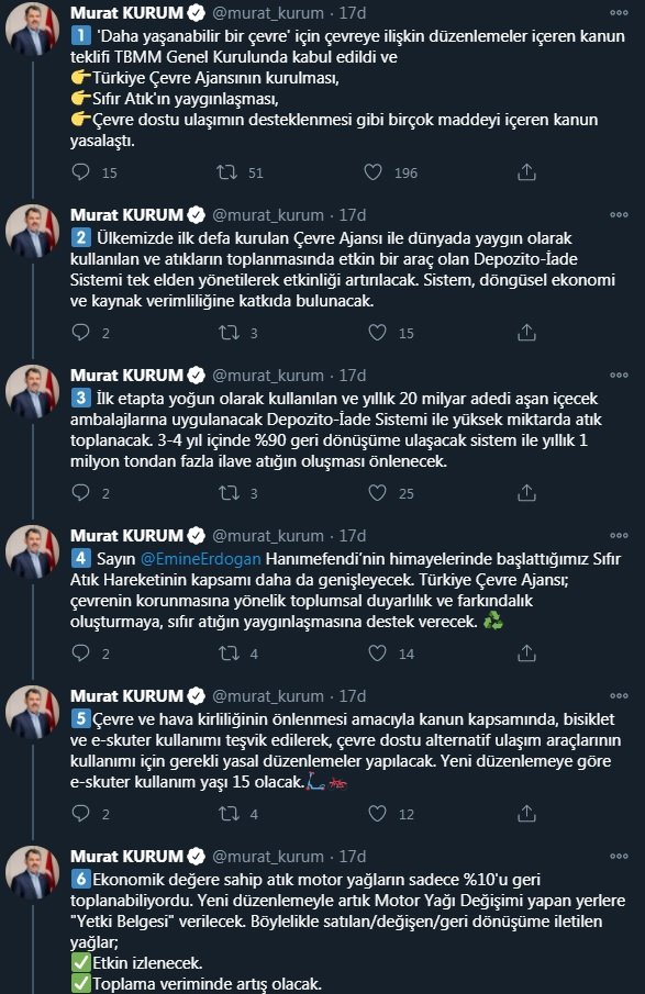 Bakan Kurum: Çevreye ilişkin düzenlemeler içeren kanun teklifi, TBMM Genel Kurulu'nda kabul edildi
