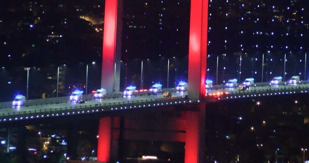 Ankara'dan yola çıkan 61 ambulans İstanbul'a geldi