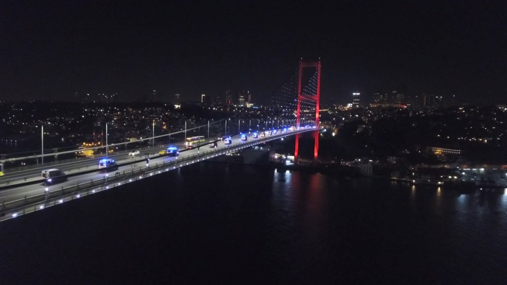 Ankara'dan yola çıkan 61 ambulans İstanbul'a geldi