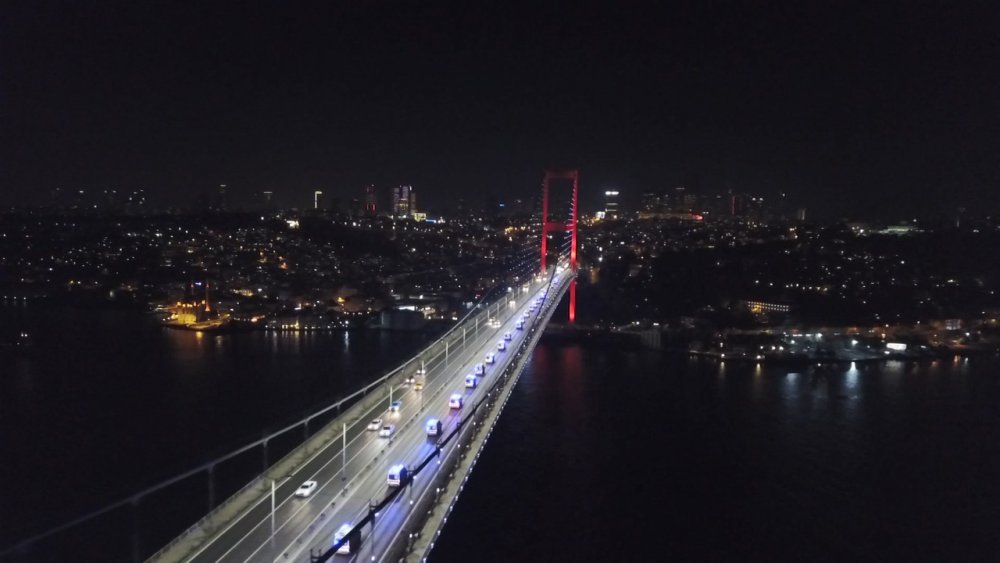 Ankara'dan yola çıkan 61 ambulans İstanbul'a geldi