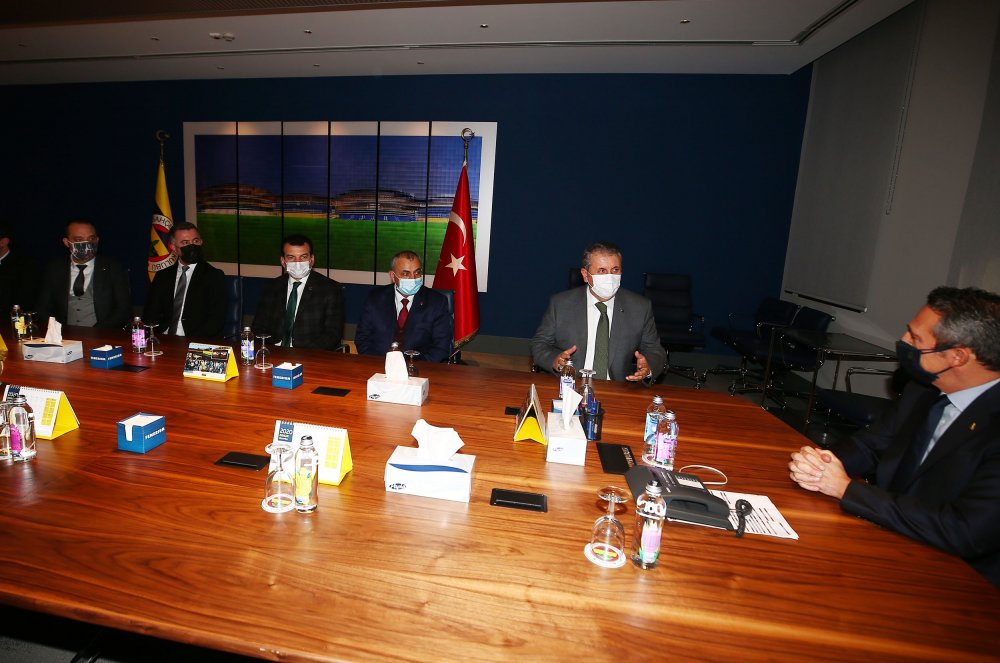 BBP Başkanı Mustafa Destici, Ali Koç’u ziyaret etti