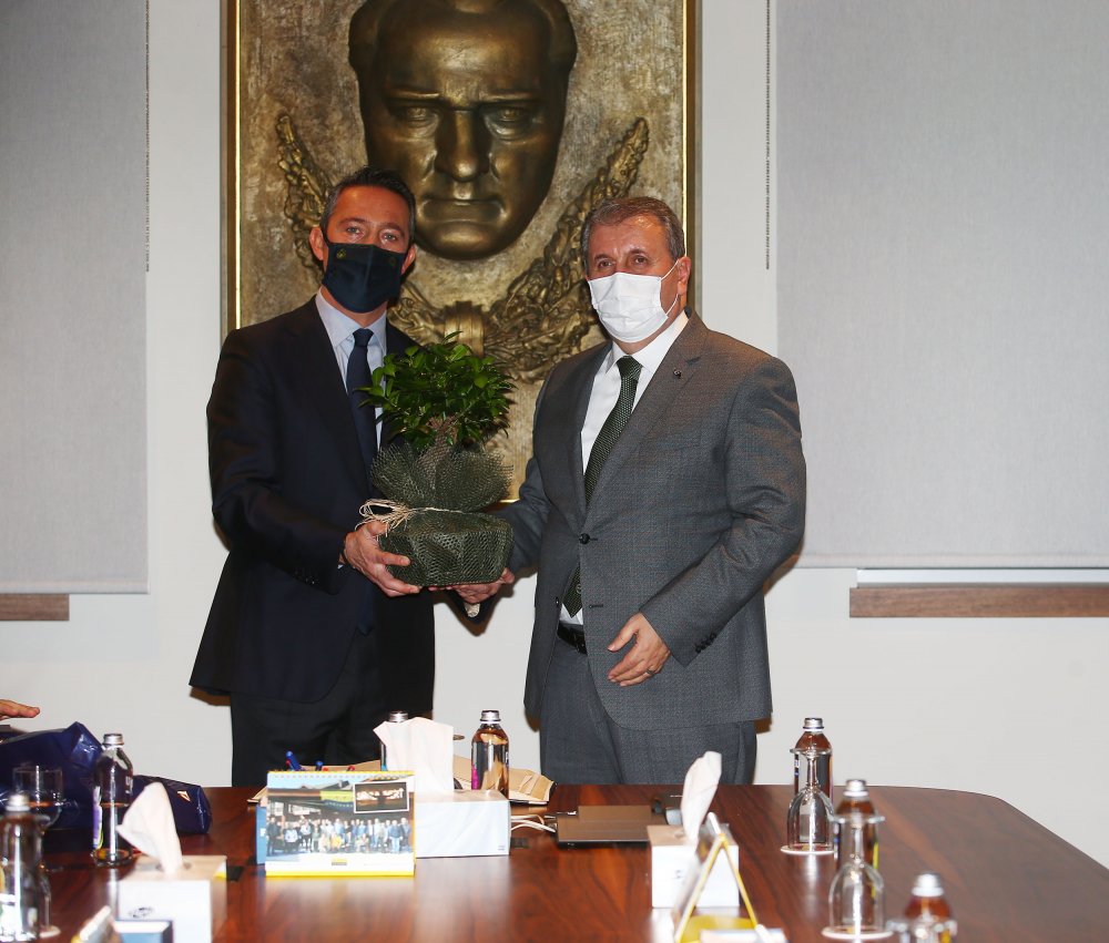 BBP Başkanı Mustafa Destici, Ali Koç’u ziyaret etti