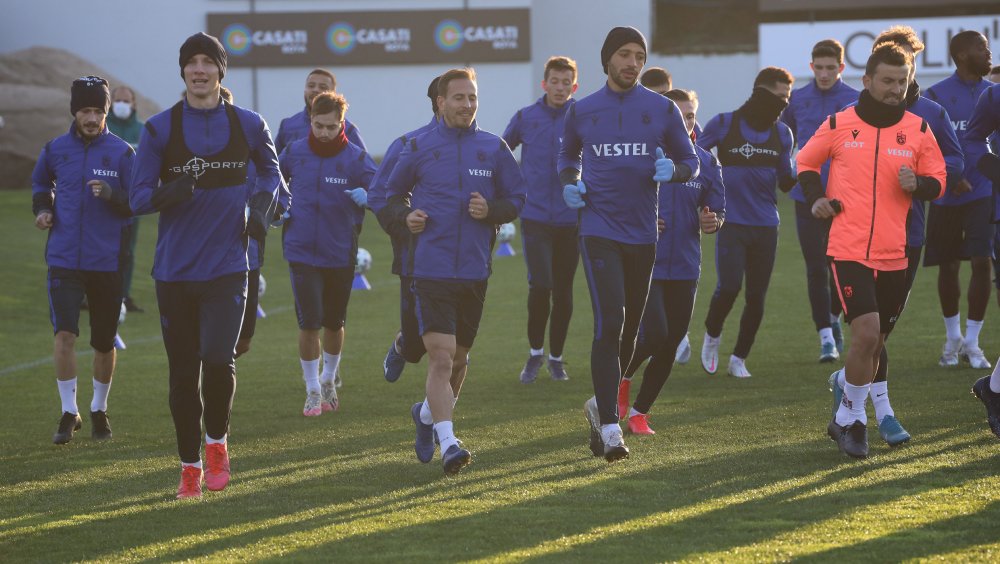 Trabzonspor, Galatasaray maçı hazırlıklarını sürdürdü