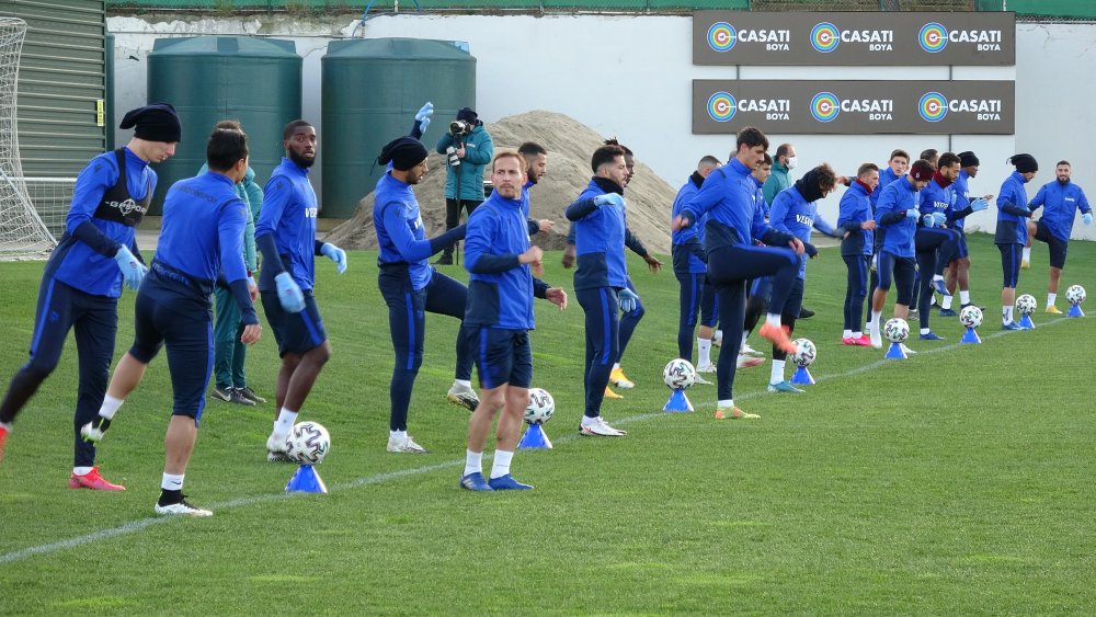 Trabzonspor, Galatasaray maçı hazırlıklarını sürdürdü