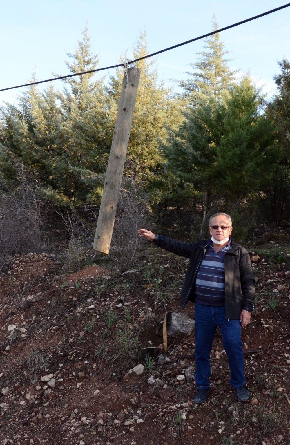 Antalya'da şaşırtan hırsızlık; ahşap direkleri ortadan kesip çaldılar