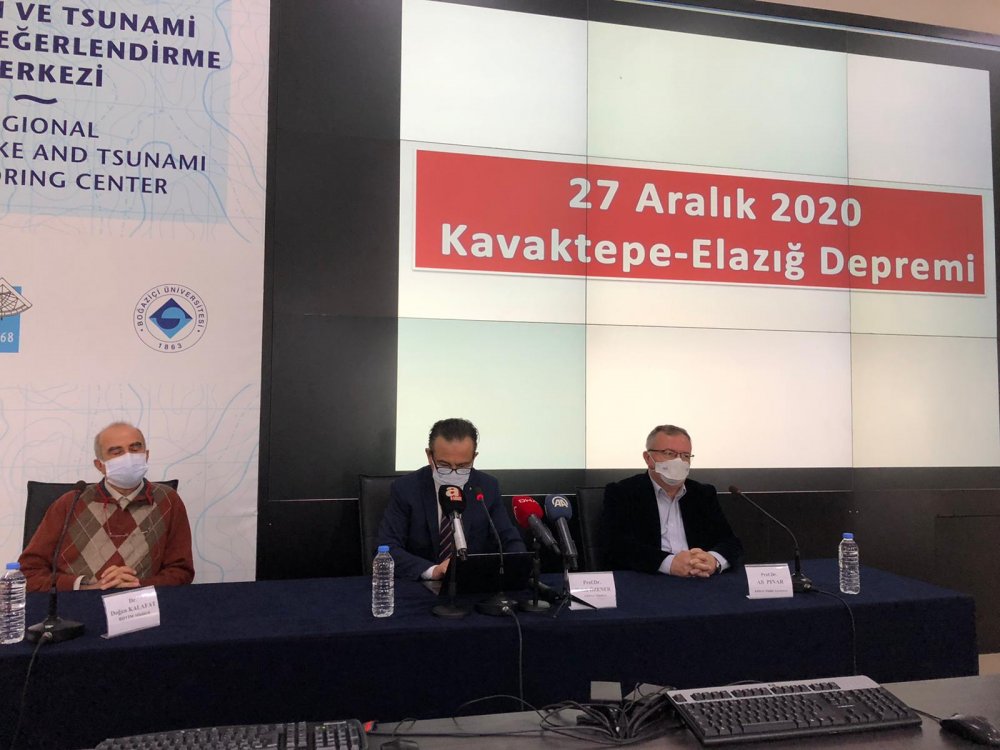 Kandilli Rasathanesi Müdürü Özener: Elazığ'daki deprem 4 Ocak'ta Sivrice'de meydana gelen depremin artçısı olarak nitelendirebiliriz