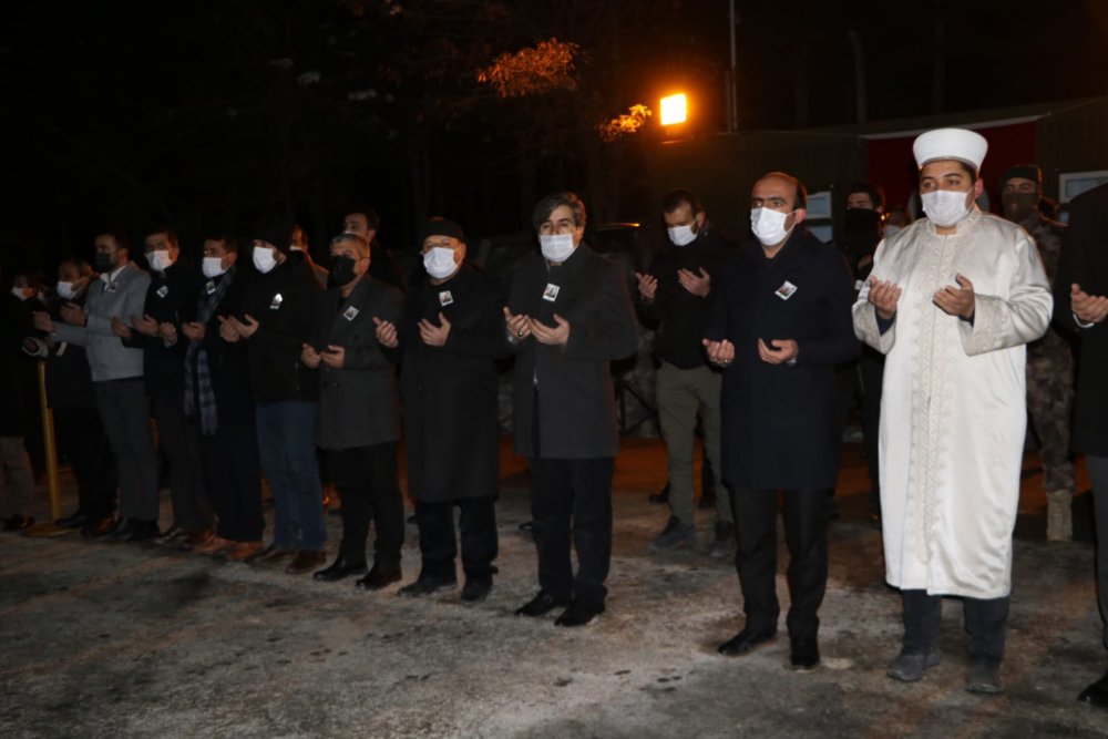 Çığ şehidi, Hakkari'de törenle memleketine uğurlandı