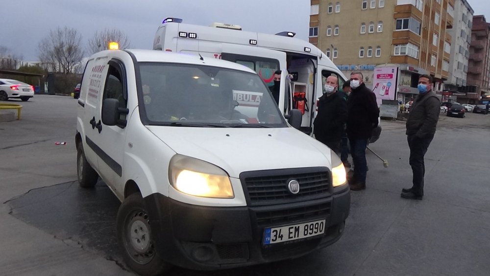 Akaryakıt istasyonunda sürücüye saldırı anı güvenlik kamerasında
