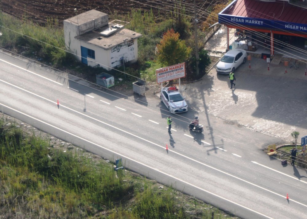 Marmaris'te jandarmadan havadan trafik denetimi