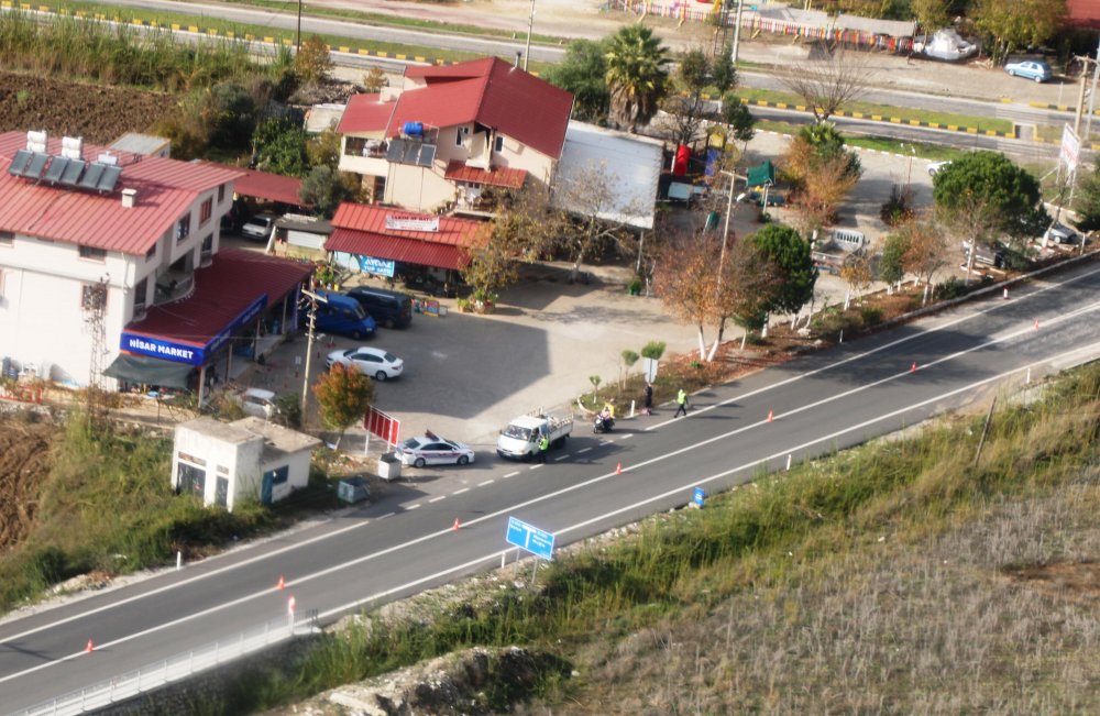 Marmaris'te jandarmadan havadan trafik denetimi