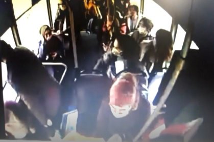 Ölümlü kaza halk otobüsü kamerasında