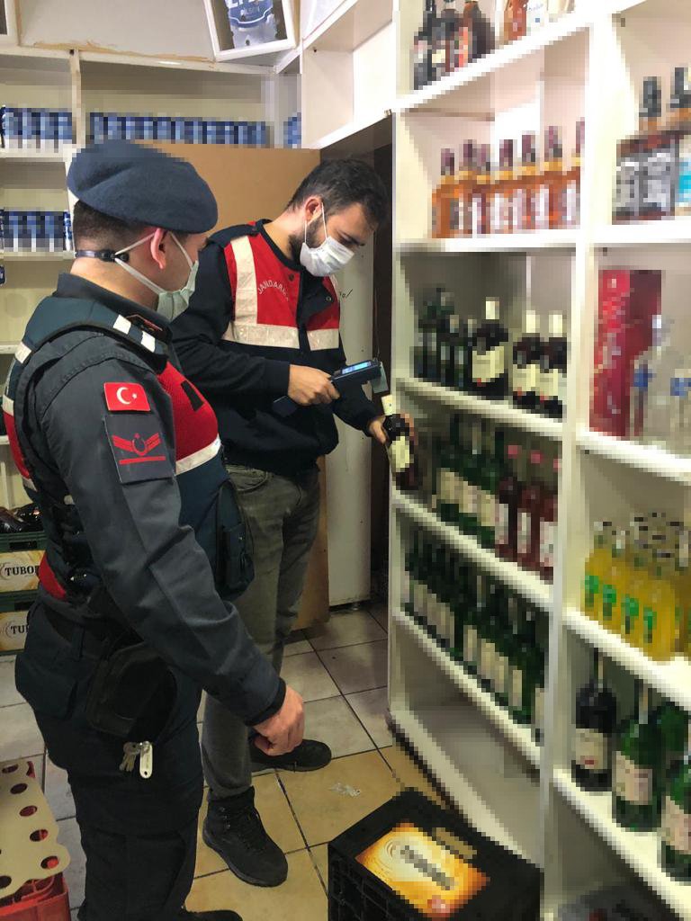 308 jandarmayla, yılbaşı öncesi  sahte içki denetimi