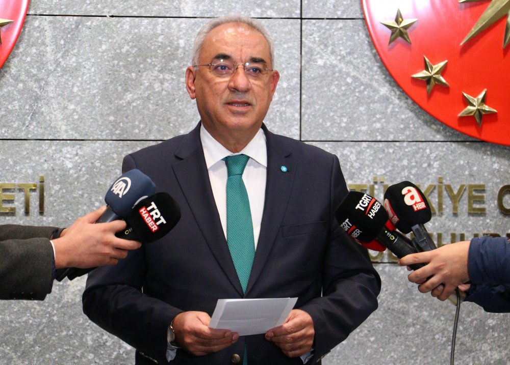 Cumhurbaşkanı Erdoğan, DSP Genel Başkanı Aksakal'ı kabul etti