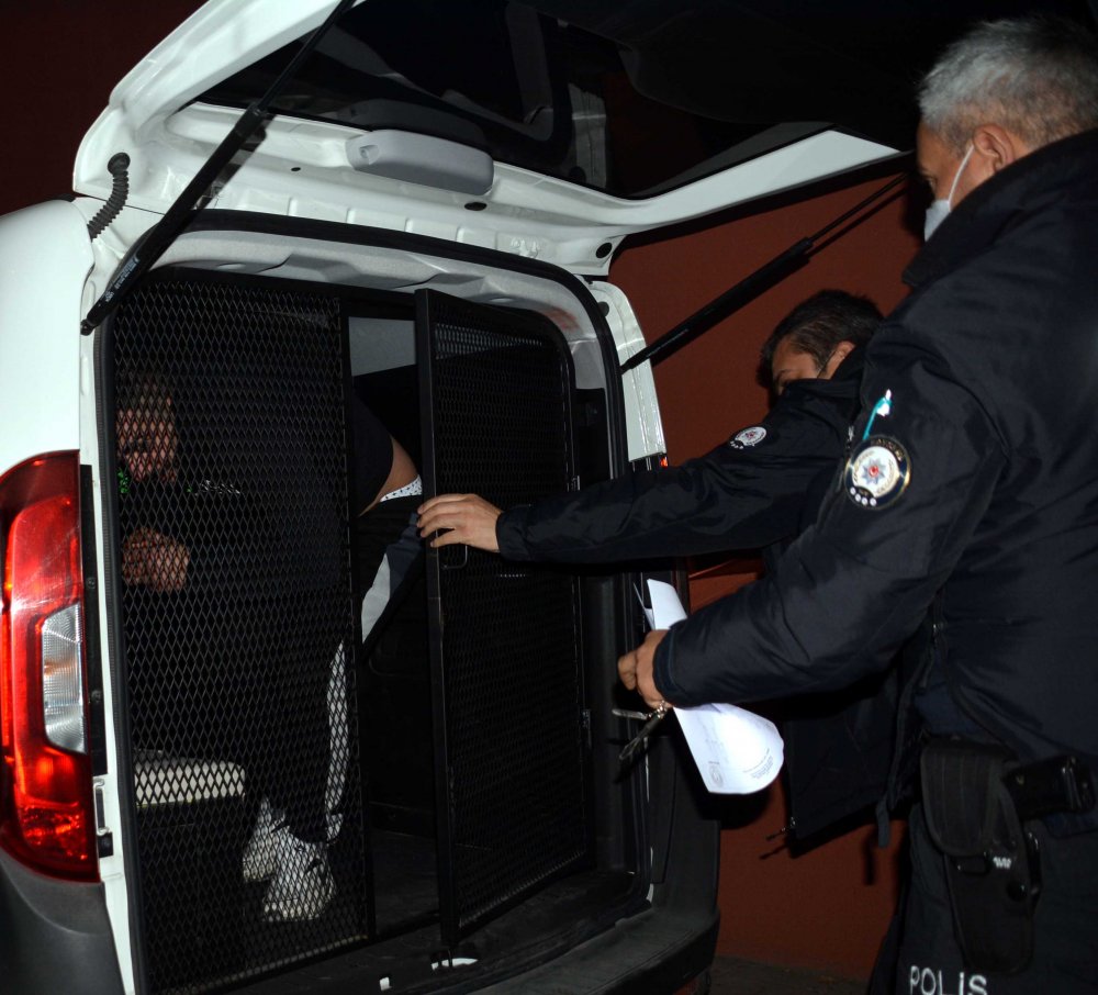 Eşi tarafından alıkonulan kadını polis kurtardı