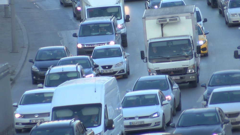 İstanbul'da trafik yoğunluğu yüzde 71
