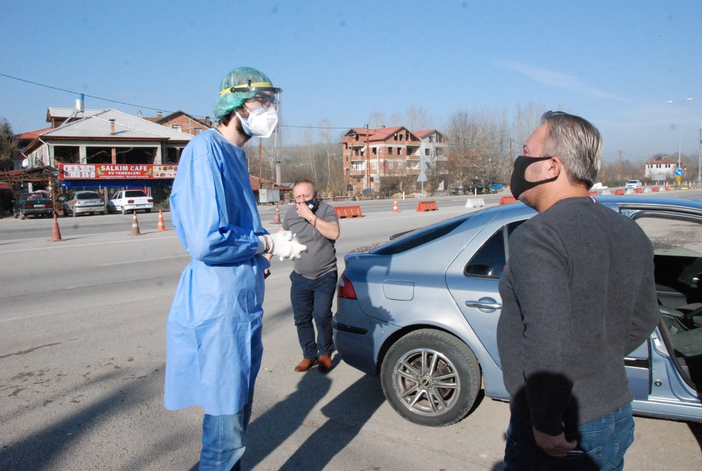 Bartın'a gelenlere PCR testi yapılmaya başlandı