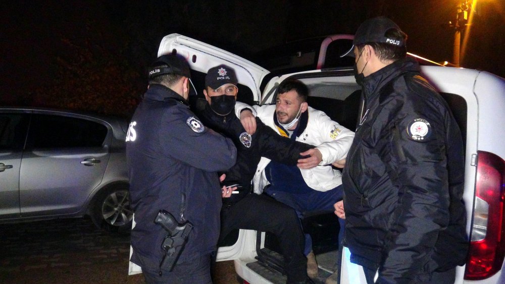 Polise yakalanan alkollü sürücü sosyal medyada