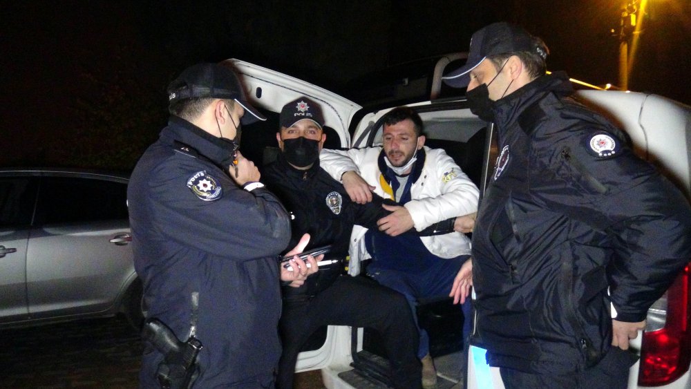 Polise yakalanan alkollü sürücü sosyal medyada