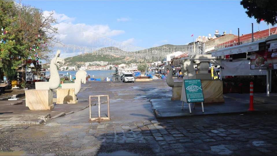 Foça'da yeni yılın ilk günü sessizlik