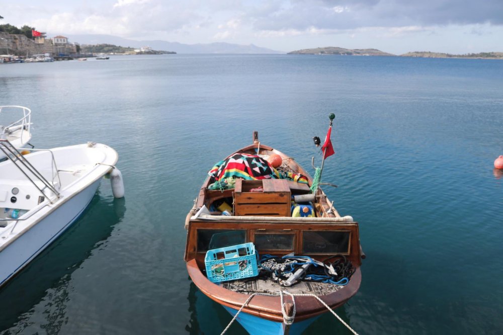Foça'da yeni yılın ilk günü sessizlik