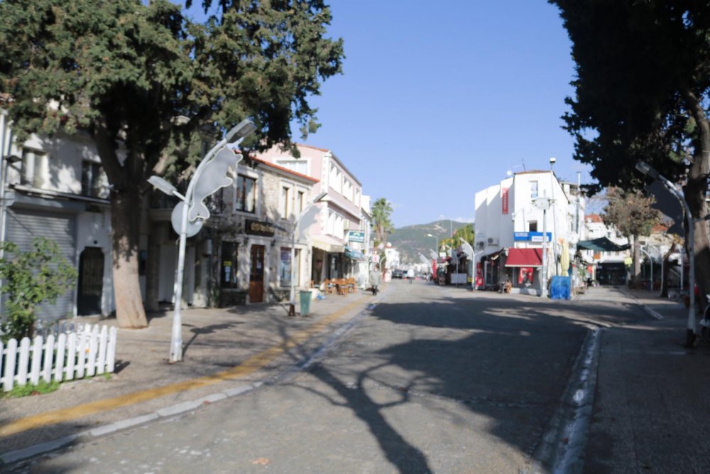 Foça'da yeni yılın ilk günü sessizlik