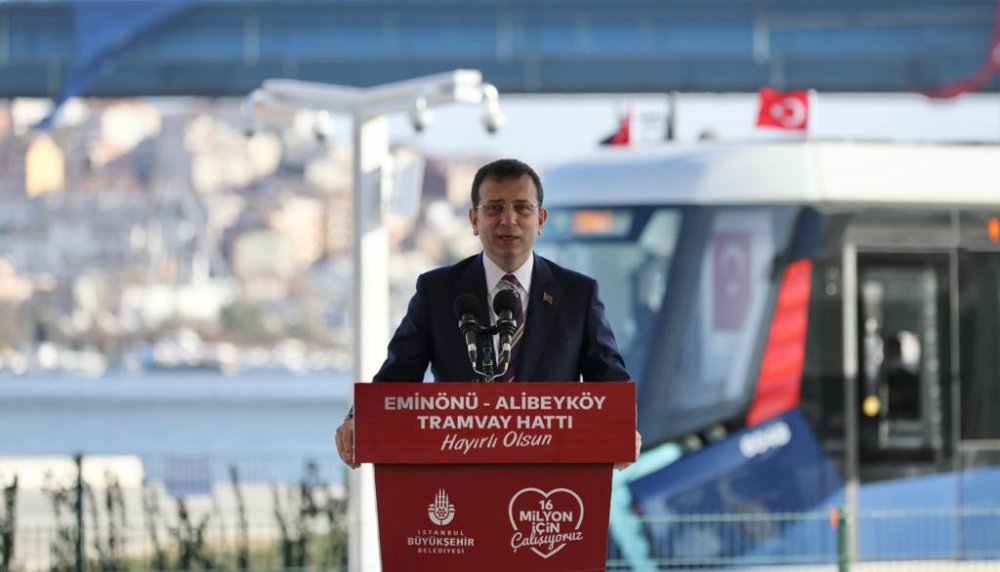 Kılıçdaroğlu ve Akşener'in katıldığı törenle Eminönü-Alibeyköy tramvay hattının ilk kısmı açıldı
