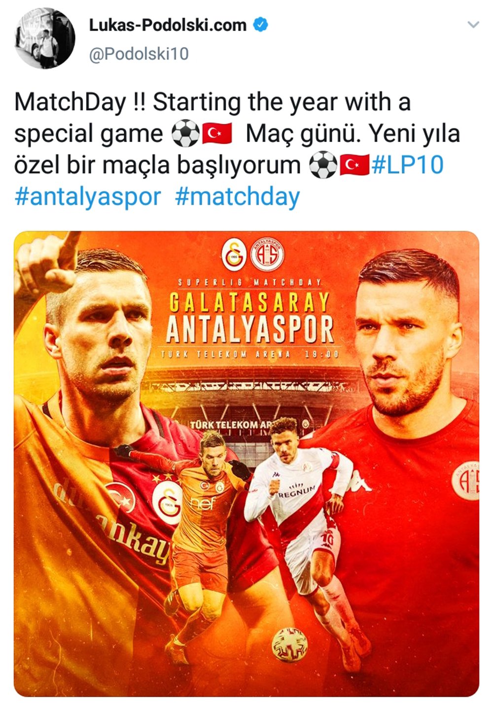 Podolski'ye taraftar tepkisi