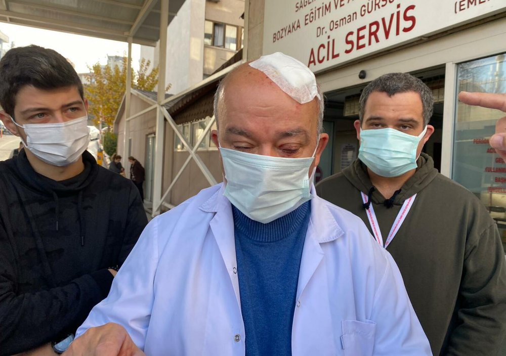 Yarılan kafasına meslektaşı oğlu tarafından 8 dikiş atılan Mutlugüleçler, şikayetçi oldu: Maske uyarısı yapan doktora taşlı saldırı