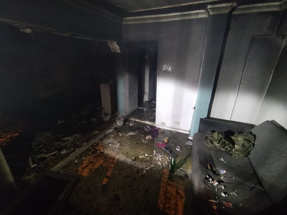 Yaşadığı evi ikinci kez kundaklayan kişi, gözaltına alındı