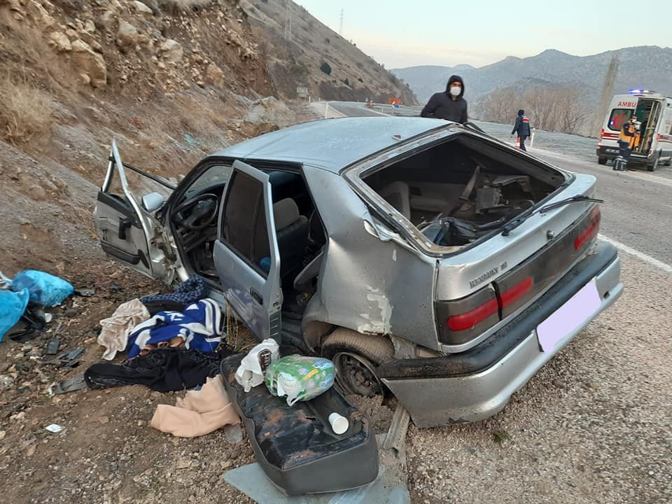 Tokat'ta kaza: 1 ölü, 4 yaralı