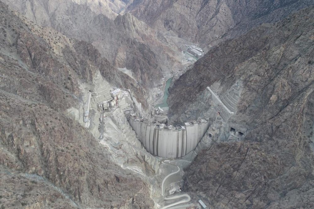 Yusufeli Barajı'nın gövdesinin tamamlanmasına 7 metre kaldı