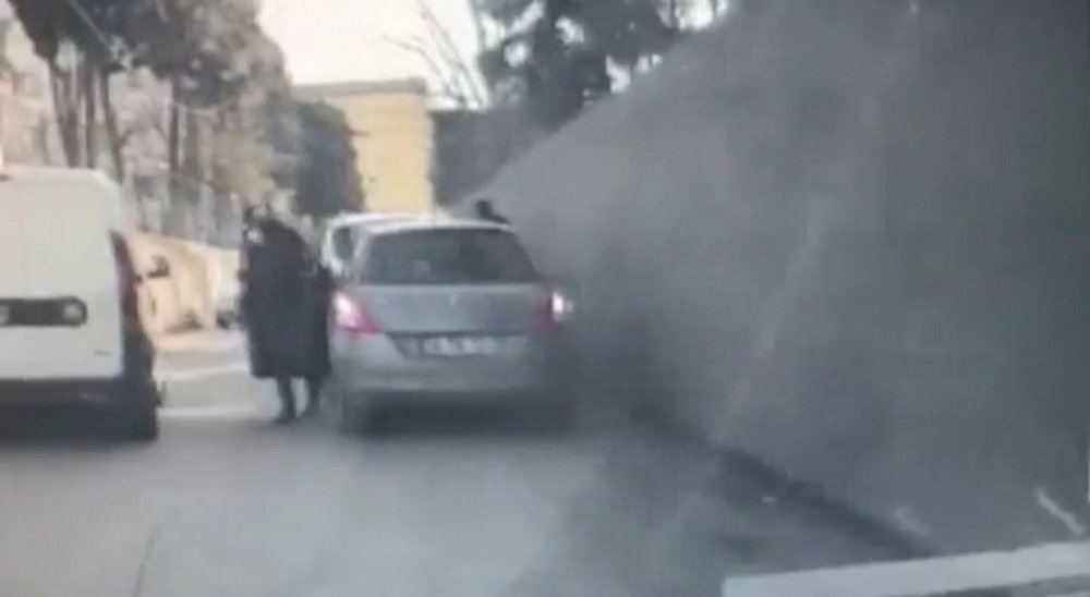 350 bin liralık gasp yalanını araç kamerası görüntüleri ortaya çıkardı