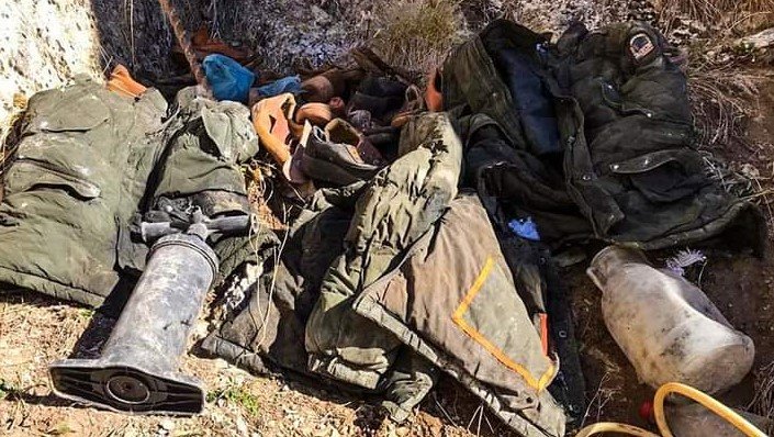 Erzincan'da, teröristlerin kullandığı 8 mağara imha edildi