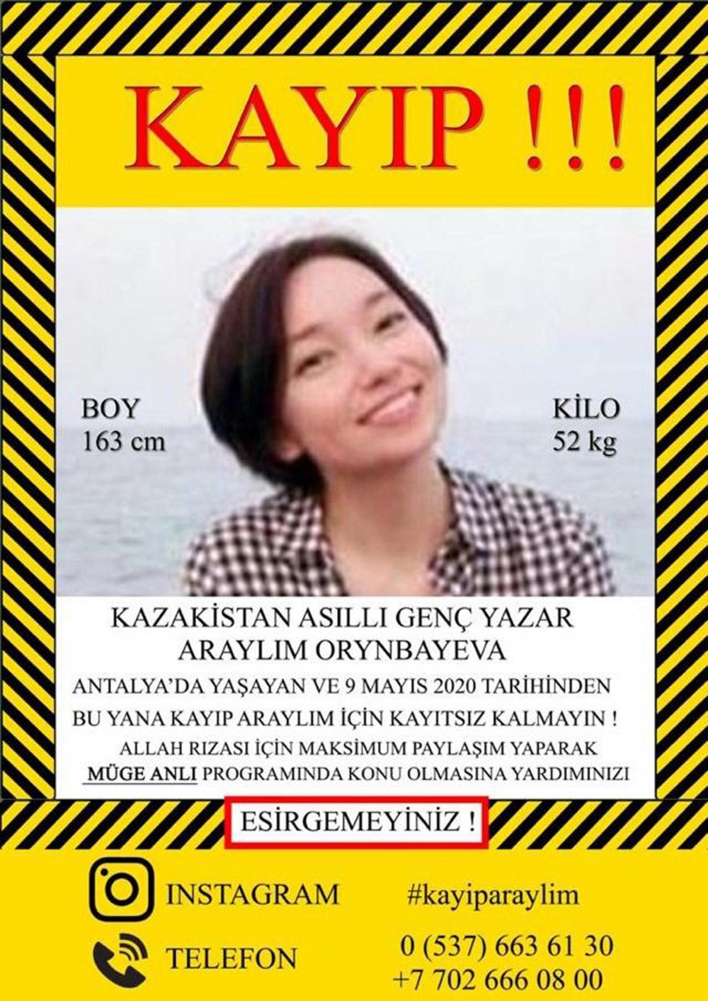 7 aydır kayıp olan Kazak kız, ormanda asılı bulundu, annesi gözyaşlarına boğuldu