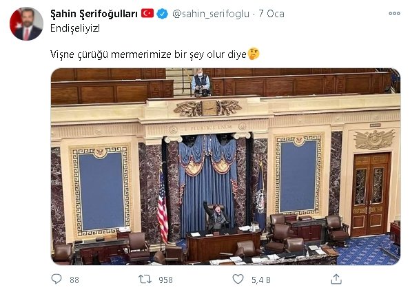 Elazığ Belediye Başkanı: ABD'deki baskından endişeliyiz, vişneçürüğü mermerimize bir şey olur diye
