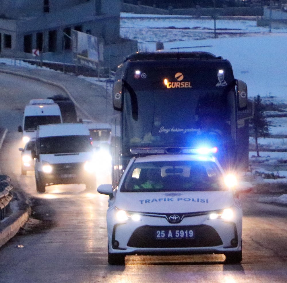 Fenerbahçe kafilesi Erzurum'a geldi