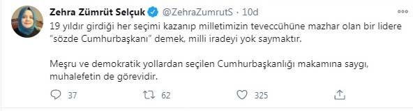 Numan Kurtulmuş ile Bakan Selçuk'tan, 'sözde cumhurbaşkanı' tepkisi