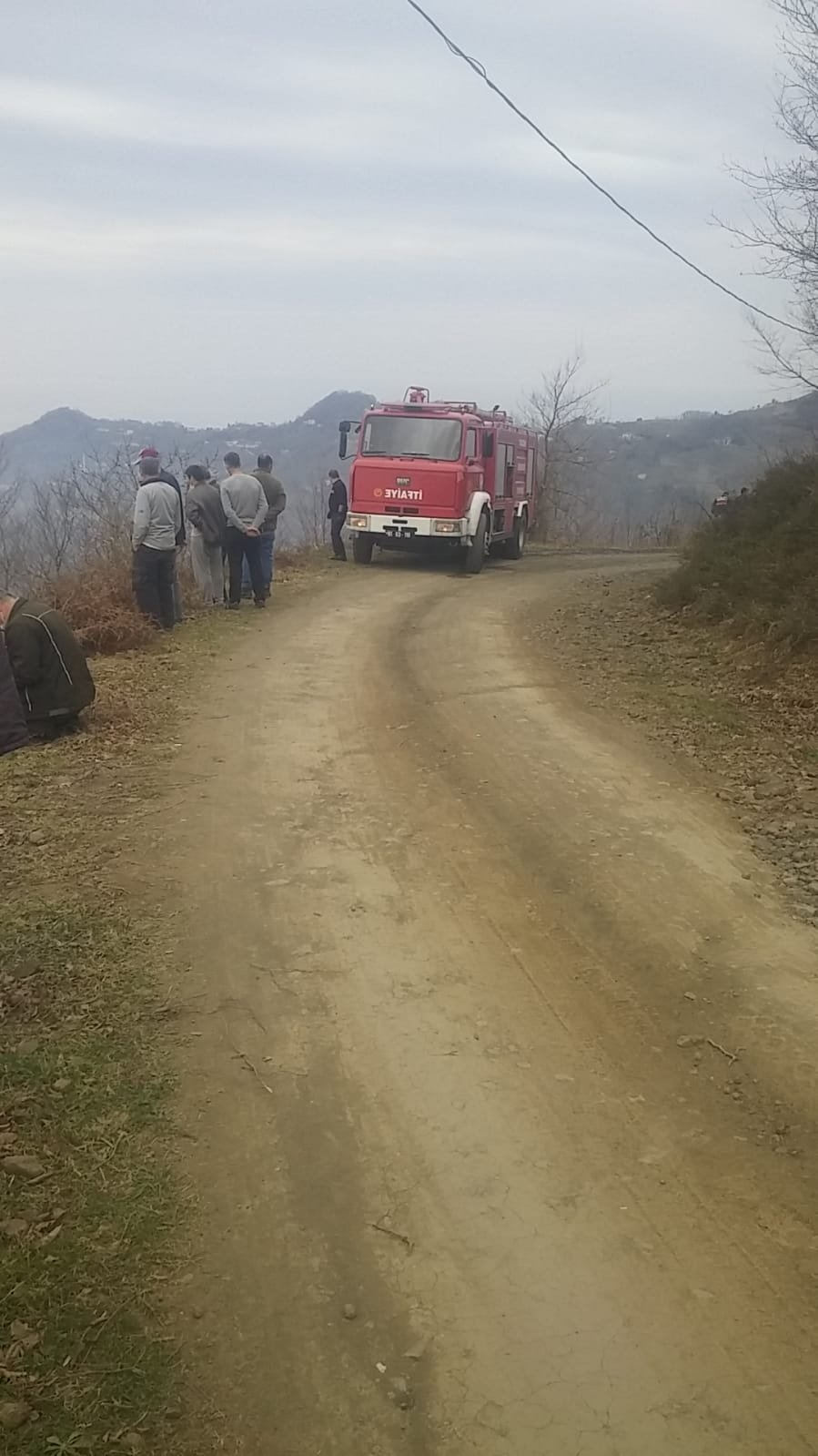 Trabzon’da örtü yangını