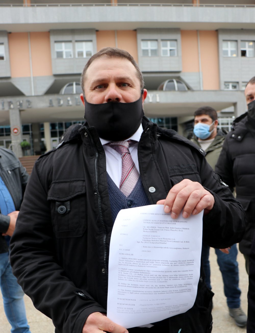 Edirneli Romanlardan, Toroğlu hakkında suç duyurusu
