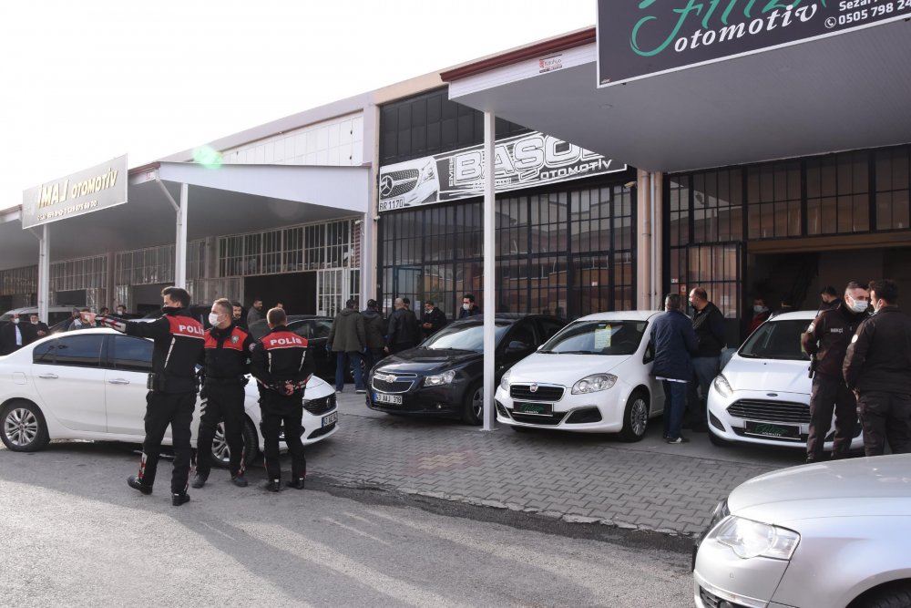 Tartıştığı eşini zorla götürdüğü iş yerine kilitledi