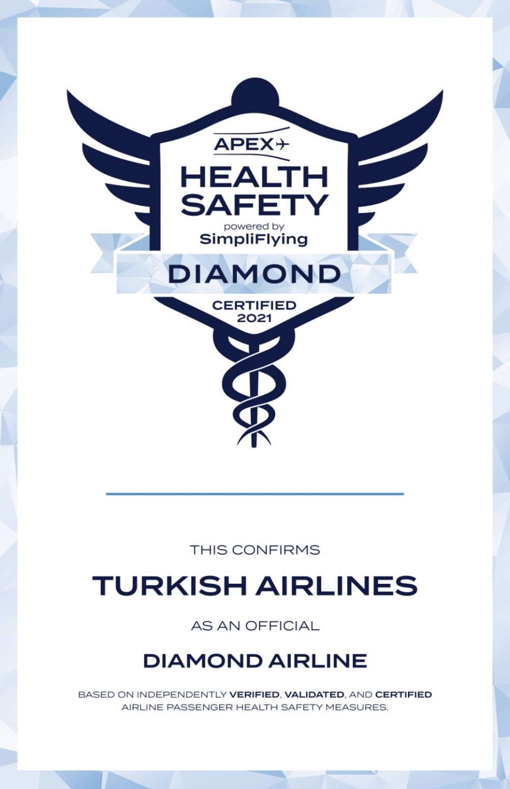 THY 'Diamond' statüsüne layık görüldü