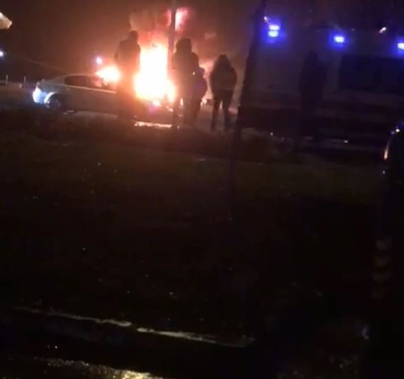 Ordu’da zincirleme kazada, 2 otomobil yandı; can kaybı ve yaralılar var