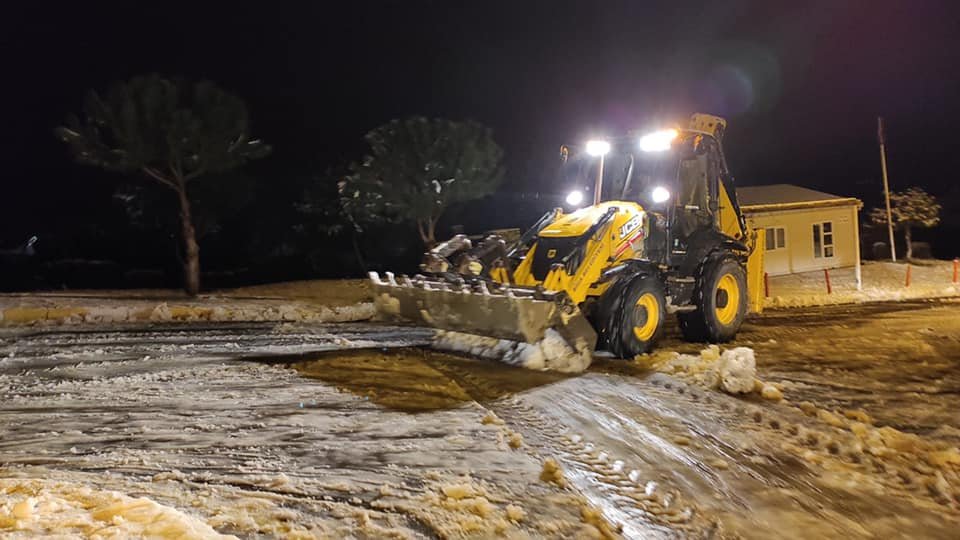 Çanakkale'de kar yağışı başladı