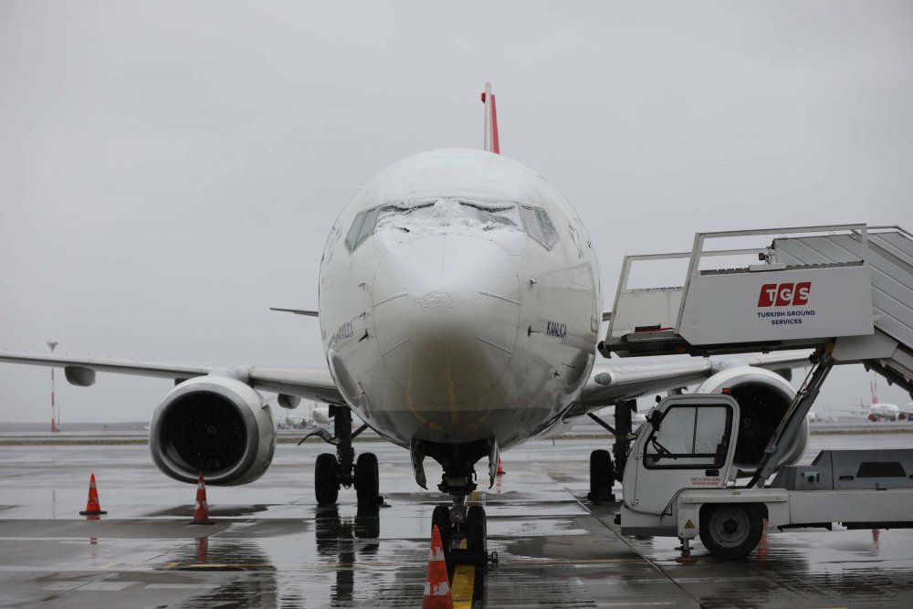 THY, 3 günde 125 uçağa de-icing işlemi uyguladı