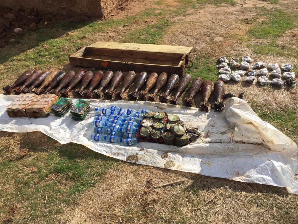 Tel Abyad’da terör örgütü PKK/YPG’nin patlayıcıları ele geçti