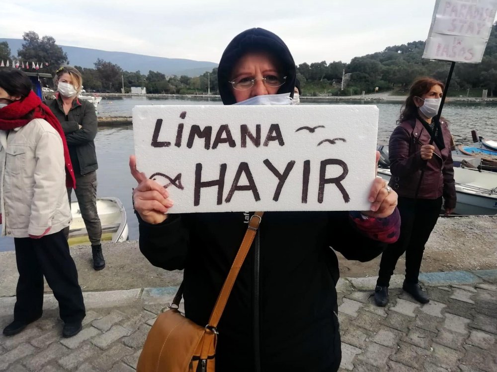Kıyıkışlacık halkından ikinci liman tepkisi