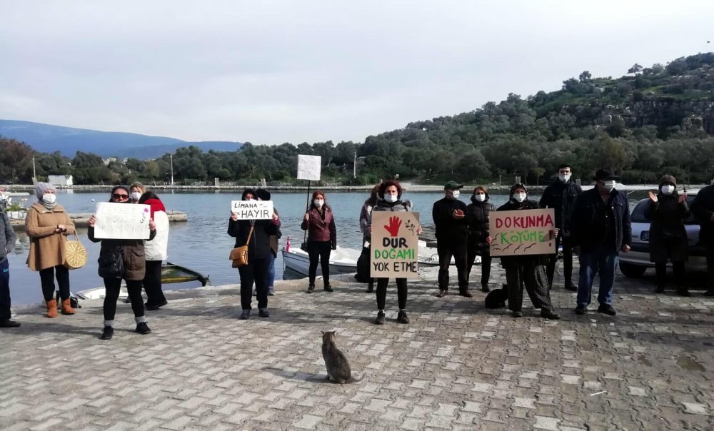 Kıyıkışlacık halkından ikinci liman tepkisi