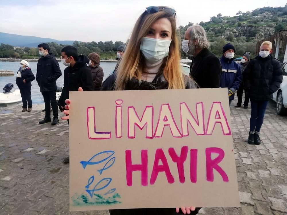 Kıyıkışlacık halkından ikinci liman tepkisi
