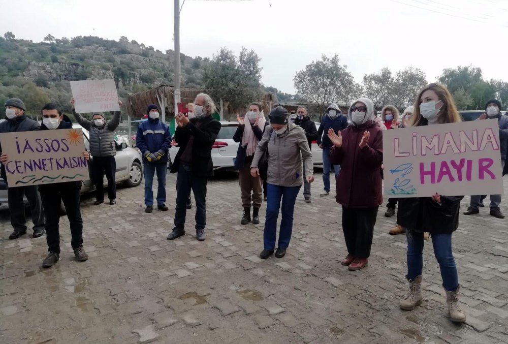 Kıyıkışlacık halkından ikinci liman tepkisi