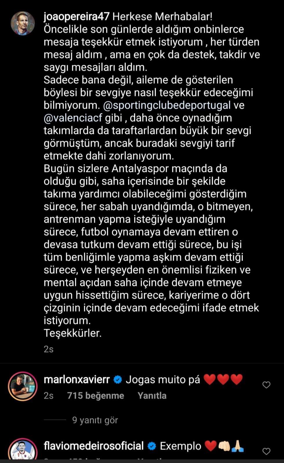 Avcı'nın antrenörlük teklif ettiği Pereira, futbolu seçti